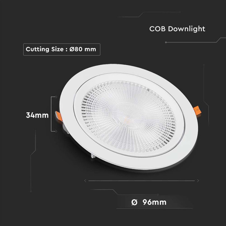 panou led unghi reglabil 10w 6400k alb rece