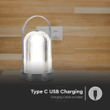 lampa birou 3in1 cu acumulator 1800mah - crome