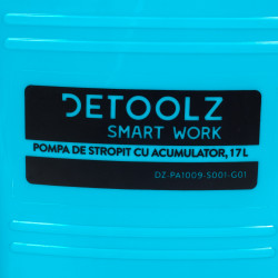 pompa de stropit cu acumulator, detoolz 17l
