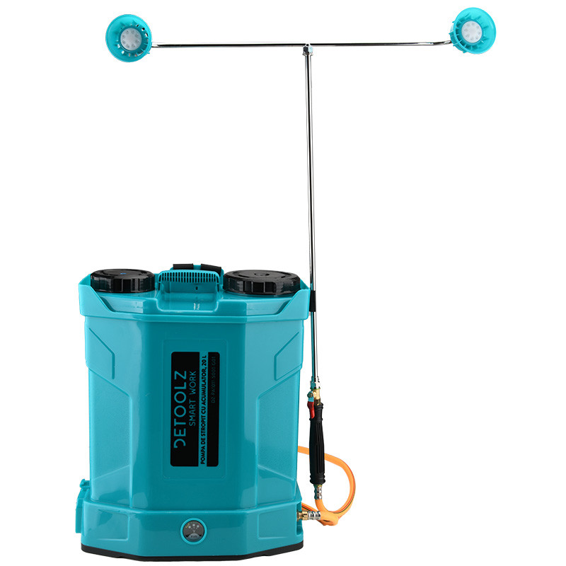 pompa de stropit cu acumulator, detoolz 20l