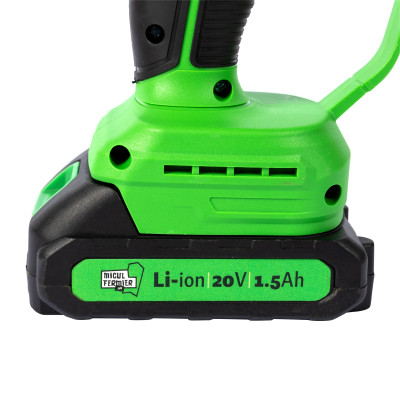 mini drujba micul fermier, 20v, cu doua lame 6' si 8', doua lanturi