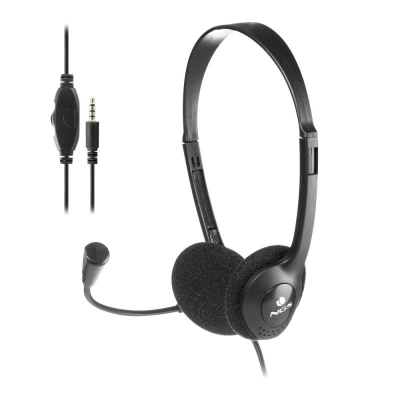 casti multimedia cu microfon si control volum 1.8m ngs casti multimedia cu microfon si control volum 1.8m ngs