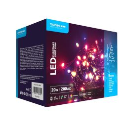 ghirlanda luminoasa decorativa modee c2006  200 led-uri  3.6w  20m  multicolor
