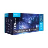 ghirlanda luminoasa decorativa modee c2008  100 led-uri  3.6w  10m  alb rece  cupru