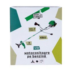 motocositoare pe benzina 3.4 cp cu 3 accesorii si pornire rapida