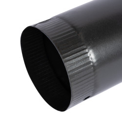 burlan pentru soba pe lemne, 90 cm, 120 mm, gri mat