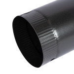 burlan pentru soba pe lemne, 90 cm, 120 mm, gri mat