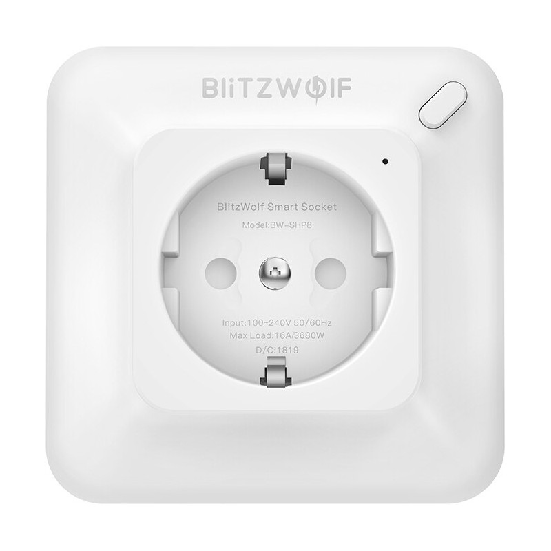 
                
    priza inteligenta blitzwolf bw-shp8, max 3680w, wi-fi, monitorizare energie, alb
            