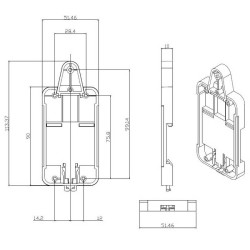 
                
    suport de montare pentru sina din, sonoff, abs, gri
            