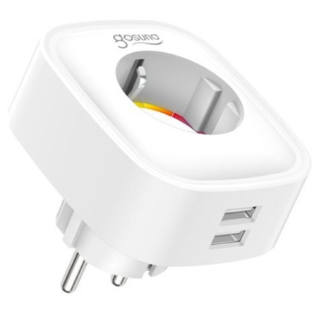 priza inteligenta gosund sp112, wi-fi, 16a, 2xusb, monitorizare consum energie, compatibil amazon alexa, g