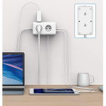 prelungitor tip cub tessan ts-306, 6 prize, 3 usb 3a, cablu 2m prelungitor tip cub tessan ts-306, 6 prize, 3 usb 3a, cablu 2m