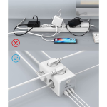 prelungitor tip cub tessan ts-306, 6 prize, 3 usb 3a, cablu 2m prelungitor tip cub tessan ts-306, 6 prize, 3 usb 3a, cablu 2m