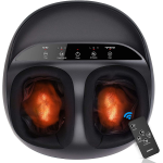 aparat de masaj picioare renpho fm059r, masaj shiatsu, caldura, compresie aer cu 3 niveluri, temporizator, telecomanda