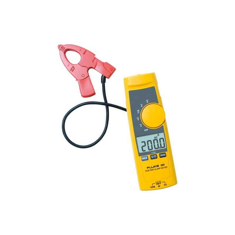 Clamp meter 200A AC/DC with measuring probe on cable