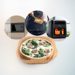 set hartie de copt pentru friteuza cu aer cald, air fryer cecotec pentru marimea inre 5l si 6.5l, 150buc set hartie de copt pentru friteuza cu aer cald, air fryer cecotec pentru marimea inre 5l si 6.5l, 150buc