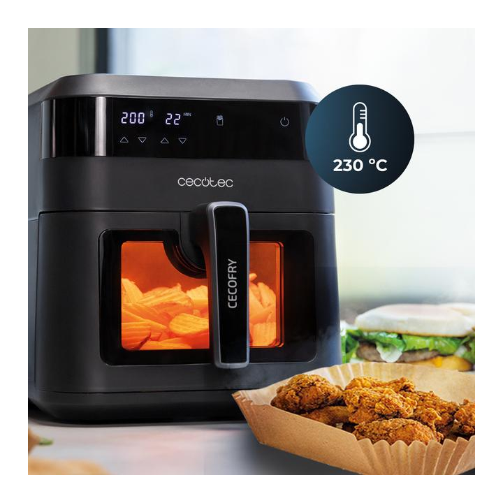 set hartie de copt pentru friteuza cu aer cald, air fryer cecotec pentru marimea inre 5l si 6.5l, 150buc