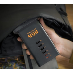 prelungitor tip turn tessan , zts-fs02de00, 2x usb-c, 4x usb, 2 prize, incarcare rapida usb-c 65w, 2m, negru