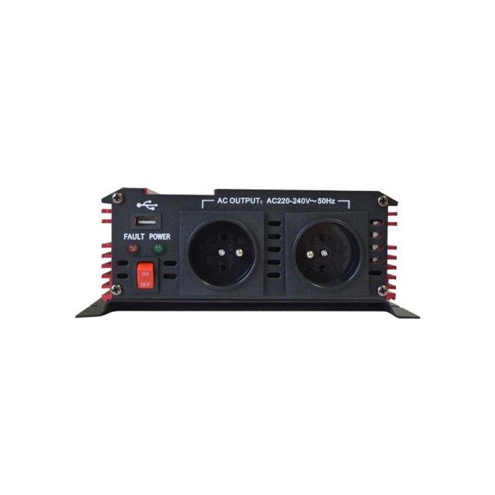 Invertoare auto, Invertor auto de putere Geti GPI 1612 USB 12V / 230V 1600W -4, dioda.ro