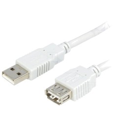 Cabluri, Cablu  prelungitor USB 2.0 USB A Mama,USB A Tata 3m gri deschis -1, dioda.ro
