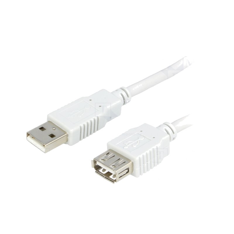 Cabluri, Cablu  prelungitor USB 2.0 USB A Mama,USB A Tata 3m gri deschis -1, dioda.ro