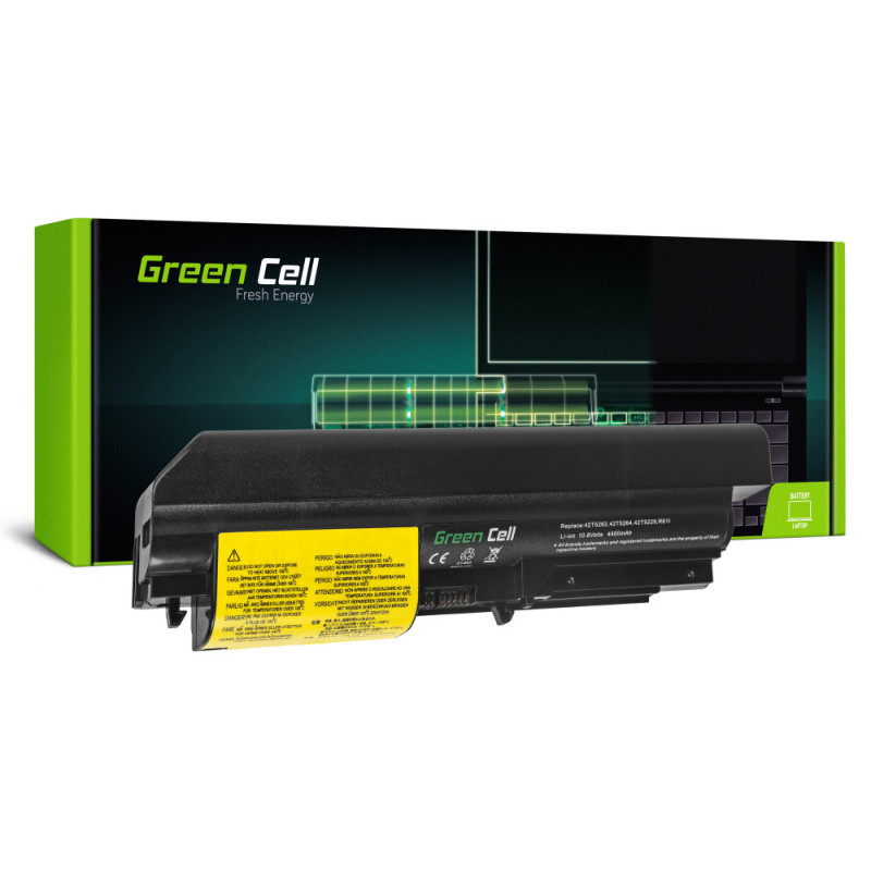 baterie laptop lenovo thinkpad r61 t61p r61i r61e r400 t61 t400 r400  4400mah  le03 green cell