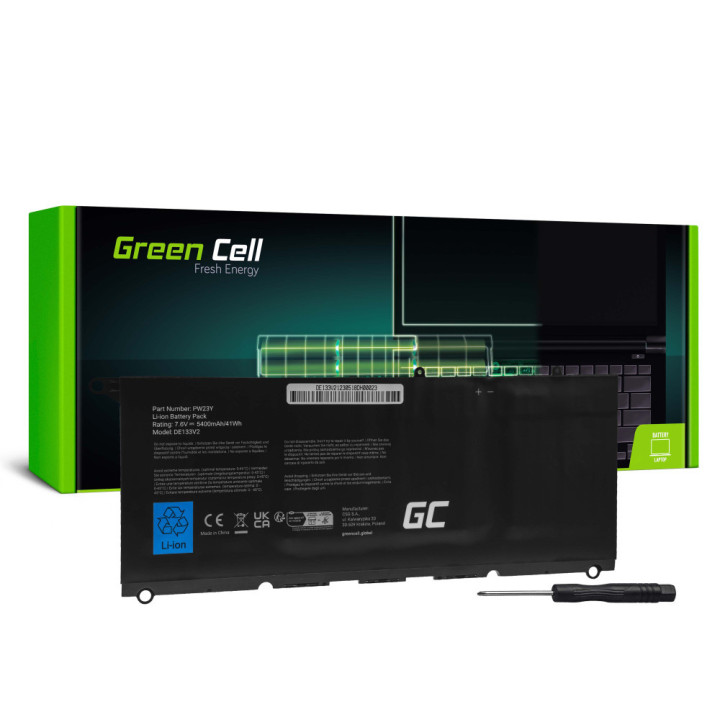 baterie laptop dell xps 13 9360  5400mah  de133v2 green cell