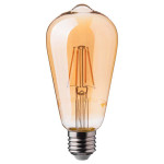 bec led st64 e27 6w cu filament 2200k model edison bec led st64 e27 6w cu filament 2200k model edison