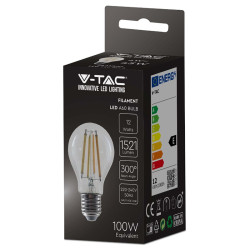 bec a60 e27 filament led 12w 3000k alb cald
