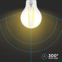 bec a60 e27 filament led 12w 3000k alb cald