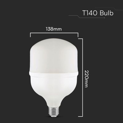 bec led t160 e27/e40 50w 6500k alb rece