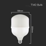 bec led t160 e27/e40 50w 6500k alb rece