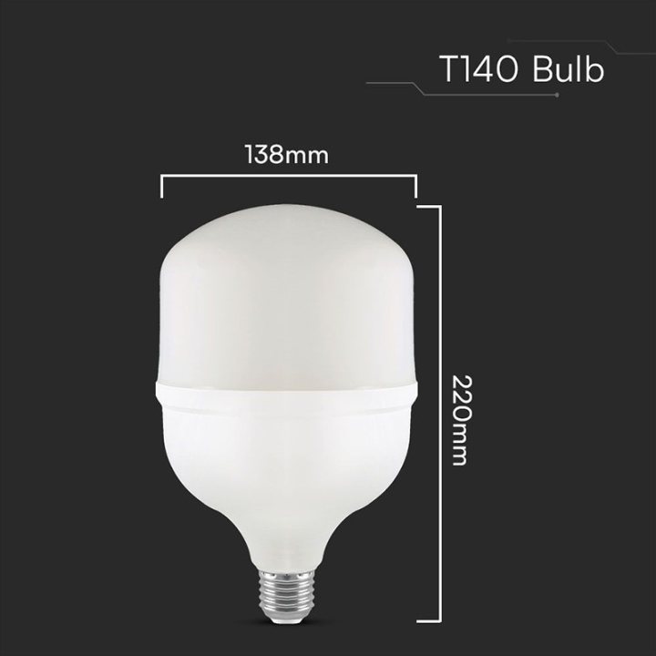 bec led t160 e27/e40 50w 6500k alb rece