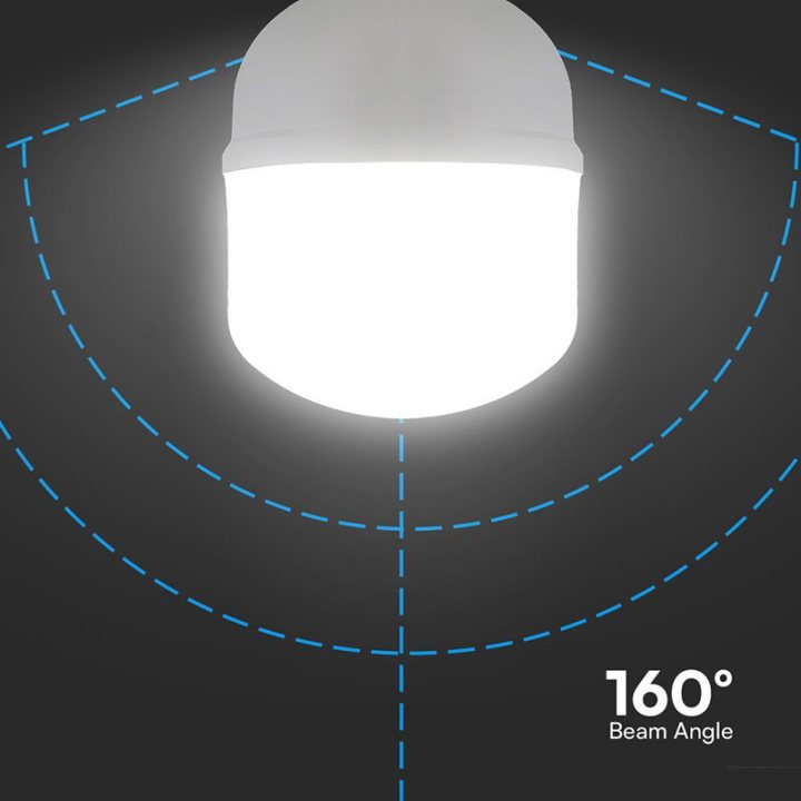 bec led t160 e27/e40 50w 6500k alb rece