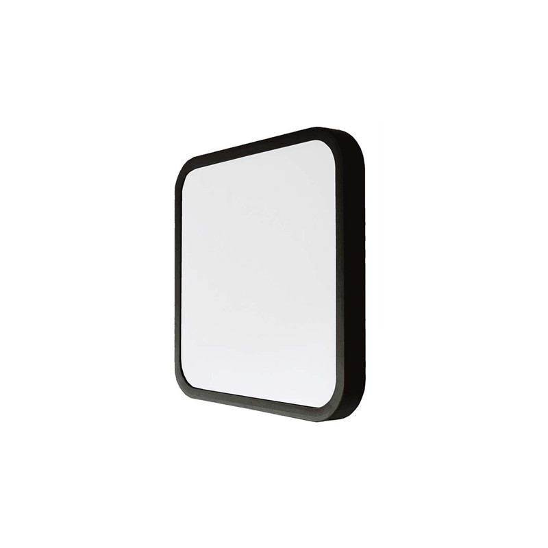 plafoniera led 18w ip44 6500k alb rece - negru