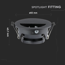 corp spot gu10 - negru