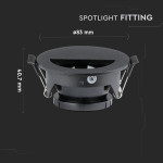 corp spot gu10 - negru