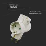 adaptor 3 prize 3x16a max 3680w