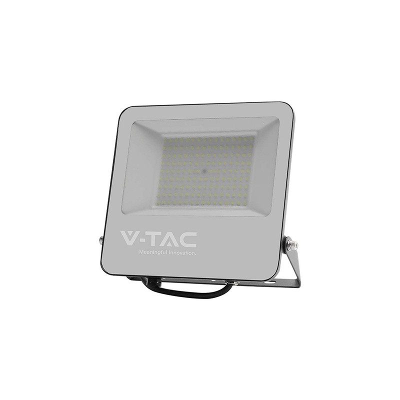 reflector led smd 100w 185lm/w 6500k ip65 cip samsung - negru/gri reflector led smd 100w 185lm/w 6500k ip65 cip samsung - negru/gri