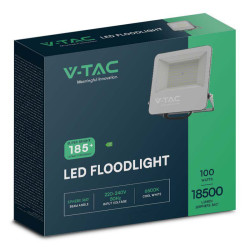 reflector led smd 100w 185lm/w 6500k ip65  cip samsung - negru/gri