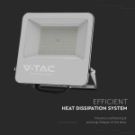 reflector led smd 100w 185lm/w 6500k ip65 cip samsung - negru/gri reflector led smd 100w 185lm/w 6500k ip65 cip samsung - negru/gri