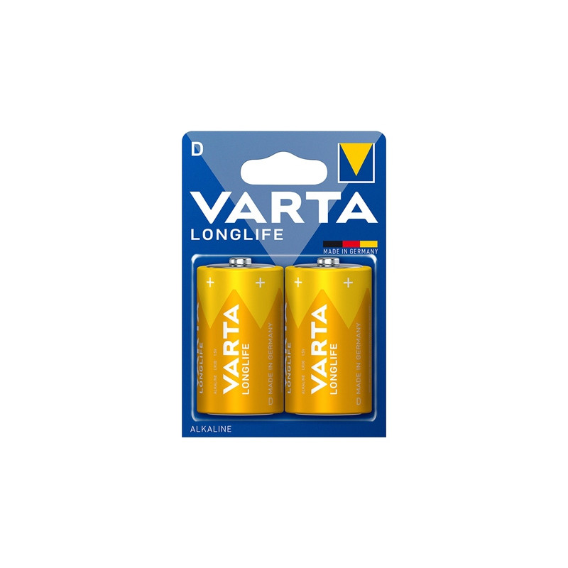 baterie alcalina lr20 blister 2 buc varta longlife