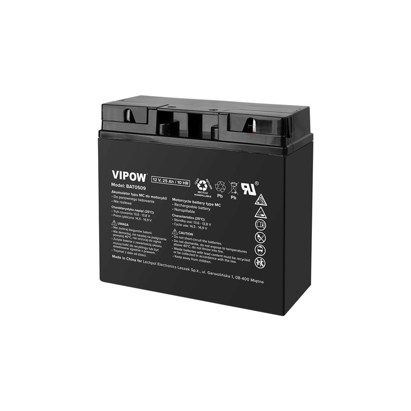 acumulator 12v 25ah / 10hr vipow