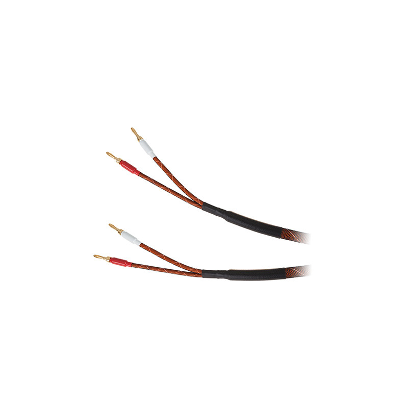 set cablu difuzor mufe banana x2 cupru 15awg 5m k&m