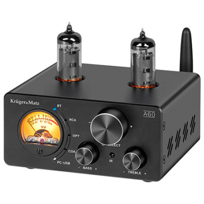 amplificator stereo lampi 6k4 2x100w a60 kruger&matz
