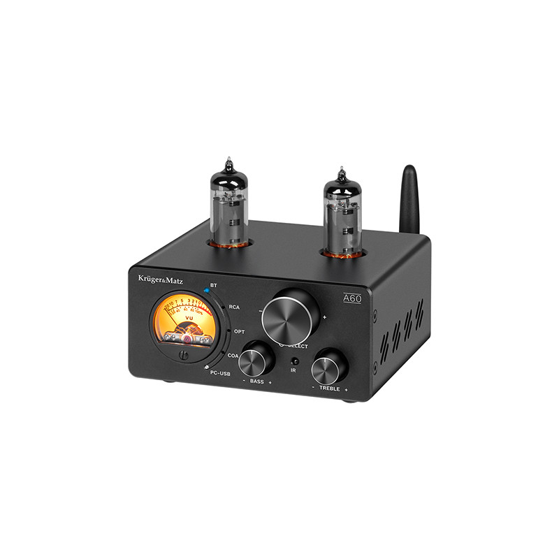 amplificator stereo lampi 6k4 2x100w a60 kruger&matz amplificator stereo lampi 6k4 2x100w a60 kruger&matz