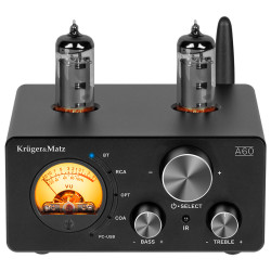 amplificator stereo lampi 6k4 2x100w a60 kruger&matz