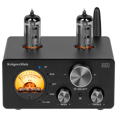 amplificator stereo lampi 6k4 2x100w a60 kruger&matz