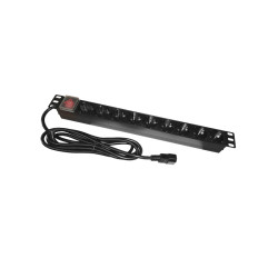 pdu rack 19 inch 9 prize switch 16a 3m emtex