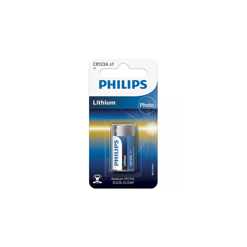 baterie lithium cr123 blister 1 buc philips