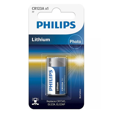 baterie lithium cr123 blister 1 buc philips
